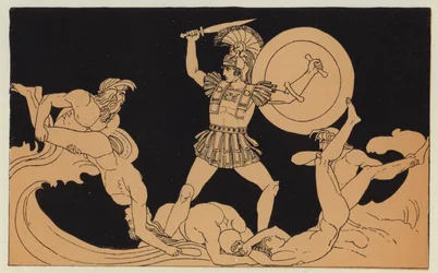 Achilles kämpft mit dem Fluss